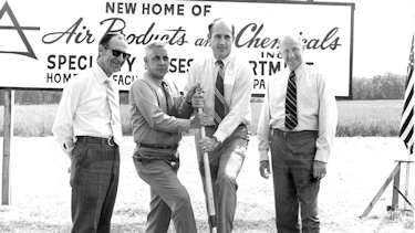 Historical image of Hometown, Pennsylvania groundbreaking ceremony