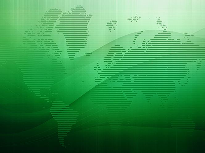 map of world with green overlay
